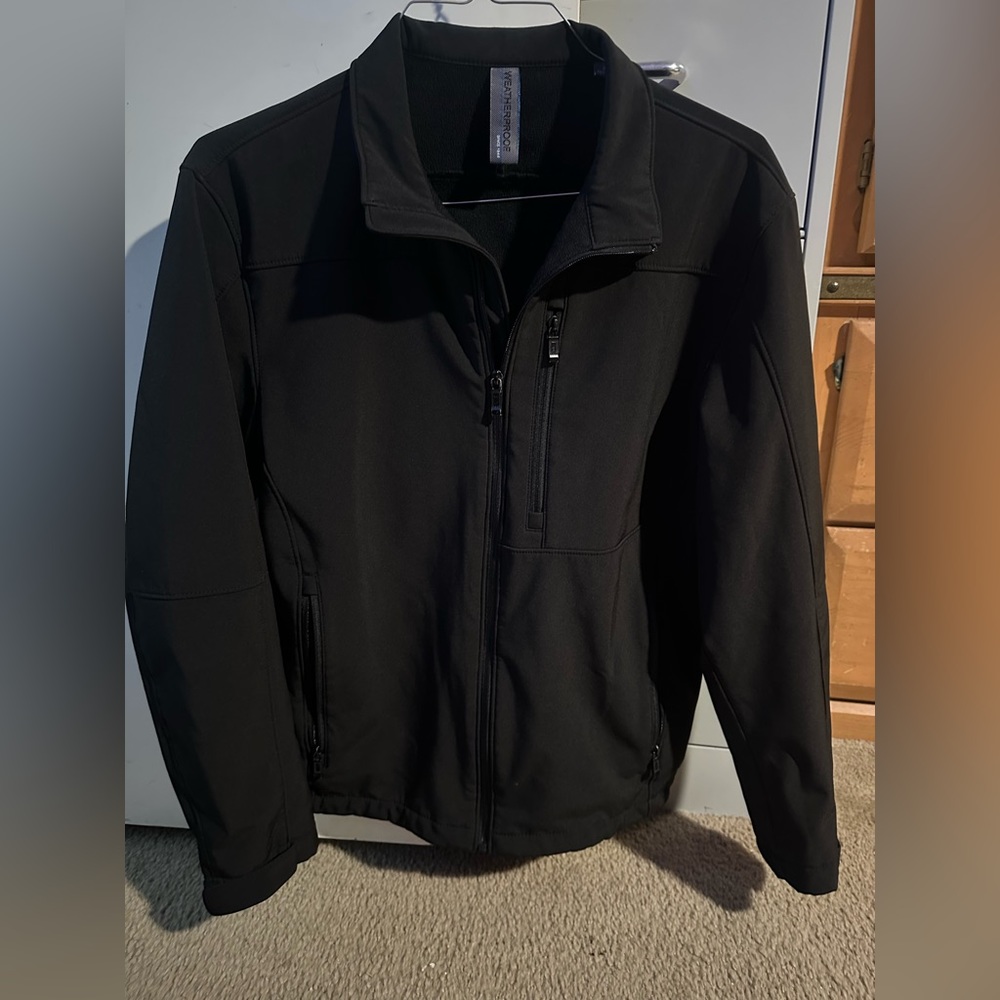 Black men’s small weatherproof jacket